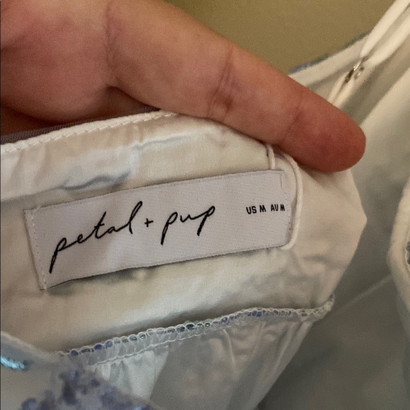 Petal & Pup Blue and White Maxi Dress - Picture 11 of 11